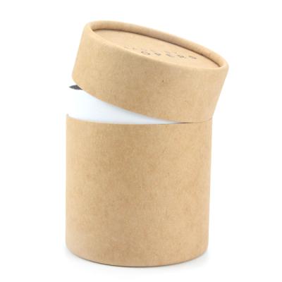 China Recycled Materials Custom Logo Around Kraft Paper Tube Packaging Wholesale For Tea Biodegradable Cardboard Paper Tube for sale