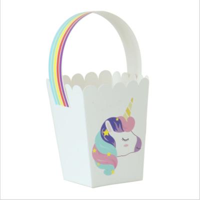 China Recycled Materials Unicorn Cute Design Paper Sugar Bags Paper Bag Packaging for sale