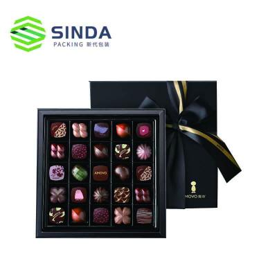 China Recycled Materials Customized Logo Gift Wrapping Chocolate Paper Gift Box for sale