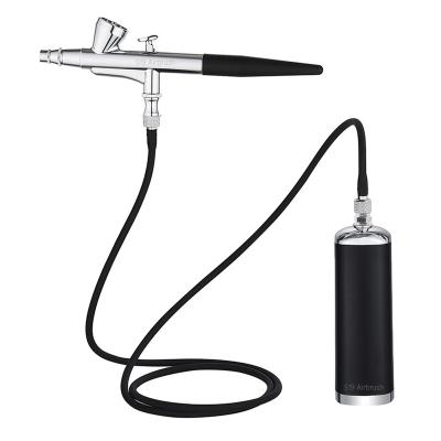 China 519 Airbrush Kit with Portable Cordless Compressor Airbrush Kit for Hairdressers Nail Art Craft Model AF90-136 Painting Makeup for sale