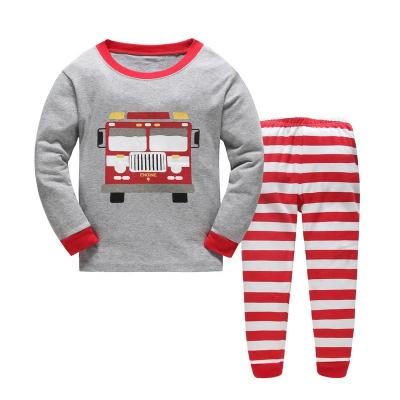 China Enssy Breathable Casual Baby Pajamas Print Cotton Baby Pajamas Kids Sleepwear Set Long Sleeve Soft Sleepwear Set for sale