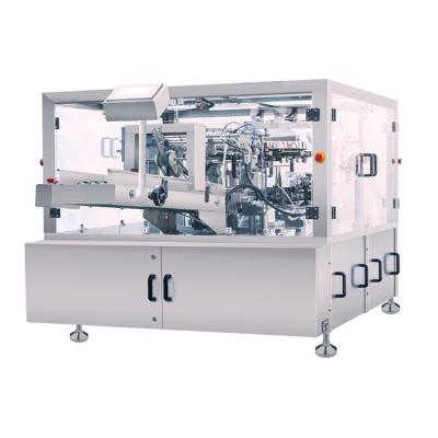 China Food Stand-up Zipper Pouch Filling Machine Zip Lock Zipper Bag Packing Machine Rotary Pouch Packing Machine for sale