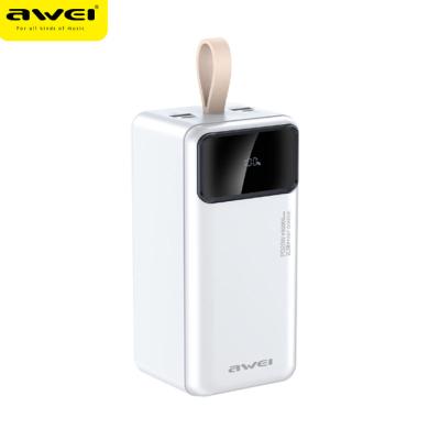 China Quick Charge Support Awei Portable Charger Power Bank 50000Mah P42K Pd 20W Qc 22.5W Quick Charging Power Bank With Led Display Oem Powerbank 50000Mah for sale