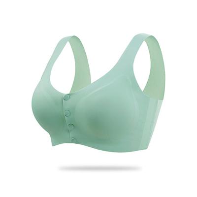 China 2022 QUICK DRY new plus size one piece style mite bacteriostasis front buckle seamless bra anti sutia women latex coasters for sale