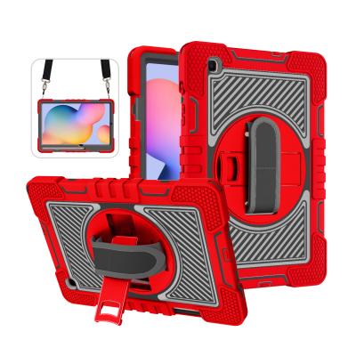 China Rugged Shockproof Military Grade Heavy Duty Shockproof Case with Rotatable Pencil Holder Stand for Samsung Galaxy Tab S6 Lite Back Cover for sale