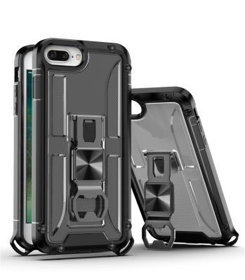 China Functional Luxury Anti-fall Metal Kickstand Heavy Duty Beer Opener Phone Casing For iPhone 7 8 Plus Case for sale