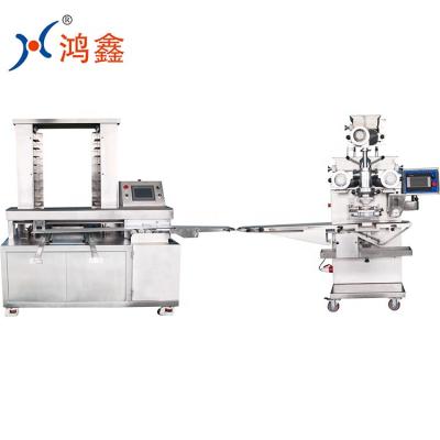 China High Efficiency Commercial Chocolate Cookies Encrusting Machine With Filling for sale