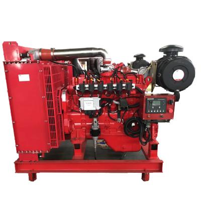 China 100kw 6BT5.9 LYB5.9G-G100 water-cooled water-cooled explosion-proof power natural gas engine with radiator and intercooler for generator for sale