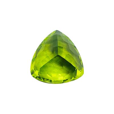 China Jewelry Inlay Good Quality Good Product Delicate Rough Rough Triangle Cut Natural Gemstones Jewelry Natural Peridot Stone for sale