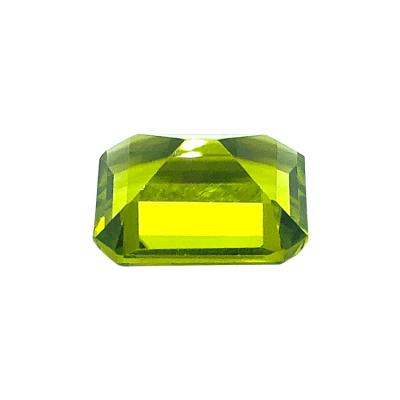 China Buyers Practical Jewelry Inlay 2020 Latest Product High Durability Octagon Cut Natural Gemstones Jewelry Peridot Stone for sale