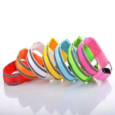 China Battery Style Camping and Hiking Security Led Wristband Wristband Color Funny Party Decorations Led Running Armband for sale