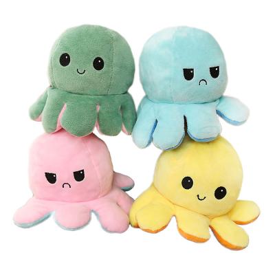 China Lovely Appearance Hot Selling Plush Toy Bulk Cute Double Sided Custom Baby Octopus Plush Pillow Plush Toys Flip Octopus for sale