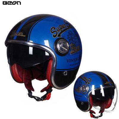 China Fasional BEON factory outlet motorcycle helmets B-108A half face helmet with fiberglass or ABC shell. for sale