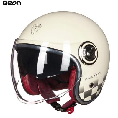 China Fasional New Product BEON B108 MOTORCYCLE Helmets OPEN FACE HELMETS WITH Double Sun Visor for sale