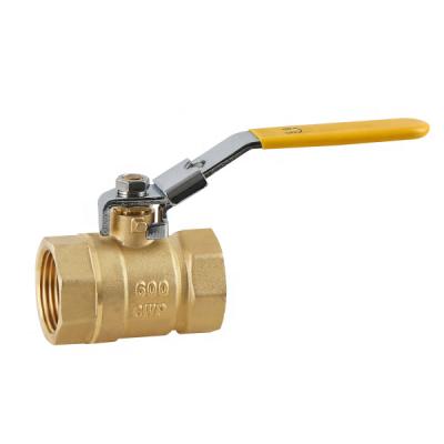 China General Hot Sale 600CWP NPT BSP Brass Ball Valve With Locking Handle 1/4