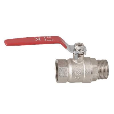 China General Male PN25 Female Brass Ball Valve With Steel Handle 1/4