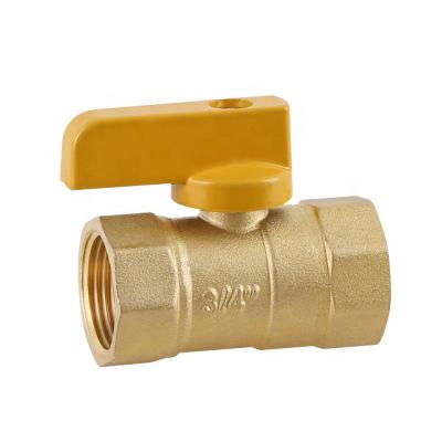 China General 3/4 Inch NPT Brass Gas Ball Valve With T Handle for sale