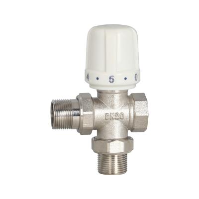 China DN20-DN32 General 3 Way Brass Radiator Valve 3/4