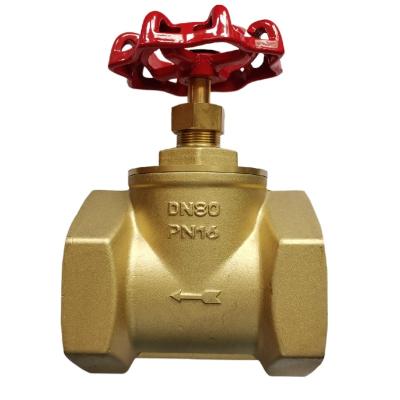 China General 3 Inch NPT BSP Brass Stop Valve for sale