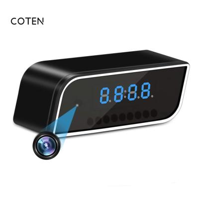 China 4K Function Table Desktop Hidden Camera Mini Spy Hidden Camera Wireless WIFI Recording Clock for sale