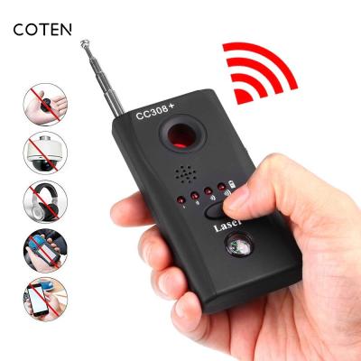 China ABS Plastic Portable Anti Spy Eavesdroping Finder CC308 Wireless Signal RF Plug Hidden Camera Detector Spy Anti Bug Detector for sale