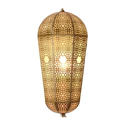 China PVC Shade Retro Copper Ceiling And Wall Lights Copper Bedroom Wall Lights for sale