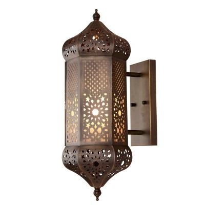 China Luminous Efficiency Vintage Copper Wall Light In Villa Courtyard Hotel Gate for sale