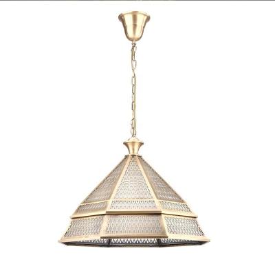 China Middle LED Vintage Copper Ceiling Light For Luxury Decorative Lighting for sale