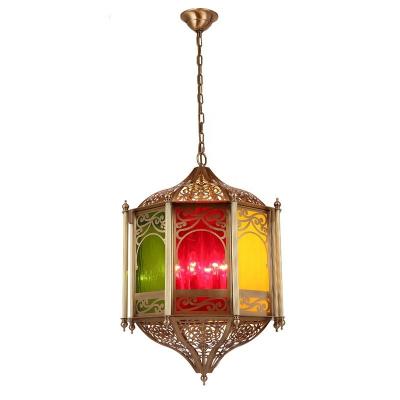 China Arab Muslim Vintage Style LED Brass Chandelier for Home Dining Room and Living Room Decor for sale