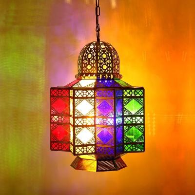 China 80lm Hotel Living Room Dining Room Aisle Balcony Lighting Modern Chandelier Arab Muslim Vintage Style Copper Chandelier for sale