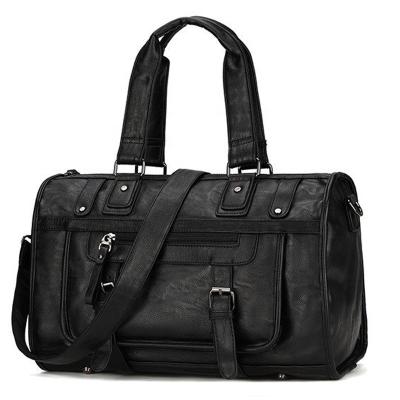 China Custom Black Luxury Business Office Bags Vintage OEM PU Resume Laptop Tote Bag Genuine Leather Briefcase For Men for sale