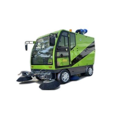 China Other Manufacturer Supply Park Road Green Cleaning Mechanical Electric Low Speed ​​Four Wheel Wash And Sweep Vehicle for sale