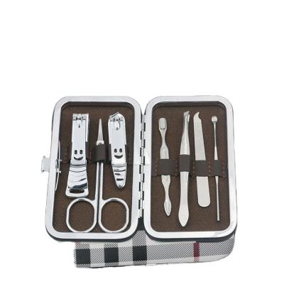 China Portable Nail Care Set 7pcs Mens Manicure And Pedicure Set Wholesale Custom Logo for sale