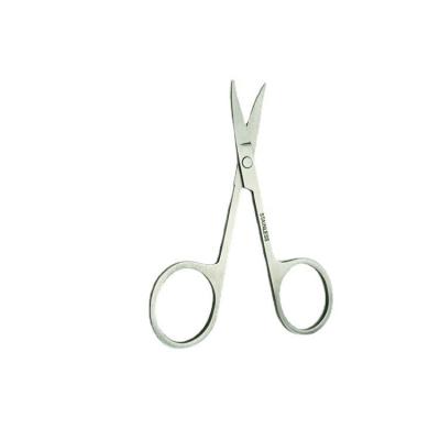 China Popular Custom Small Logo Stainless Steel Professional Beauty Care Tool Eyebrow Scissors Manicure Scissors for sale