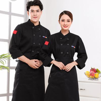 China restaurant & Custom Bar Cooking Clothes Coat Professional Kitchen Workwear Suit Restaurant Work Shirt for sale