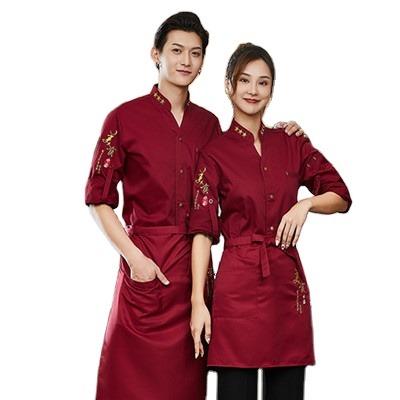 China Seven Sleeves Restaurant Kitchen Restaurant Modal Chef's Long Sleeves Clothing Customization for sale