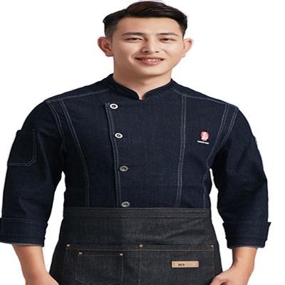 China Modal Chef's Overalls Long Sleeves Autumn And Winter Clothes Restaurant Kitchen Baker Baker Senior Chef Clothes for sale