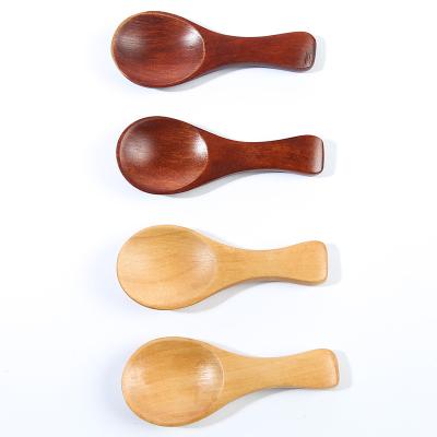 China Viable Wholesale Price 8cm Hot Selling High Quality Mini Wooden Spoons Accepting Custom Logo for sale