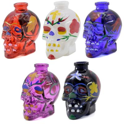 China Wholesale Price New Style Eco-friendly Skull Shape Mini Glass Hookah for sale