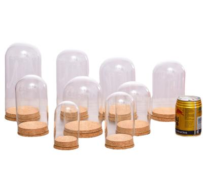 China Hot Selling Decorative Bell Glass Dome Various Sizes Available From Europe Amazon Wholesale Price Small With Cork for sale