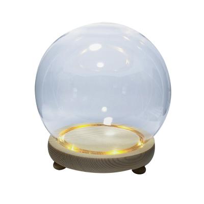 China Hot Selling Europe Sizes Available Different Ball Shape Glass Dome Led For Decoration for sale