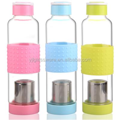 China Wholesale Price Portable Hot Selling Custom Glass Drinking Bottle Various Sizes Viable for sale