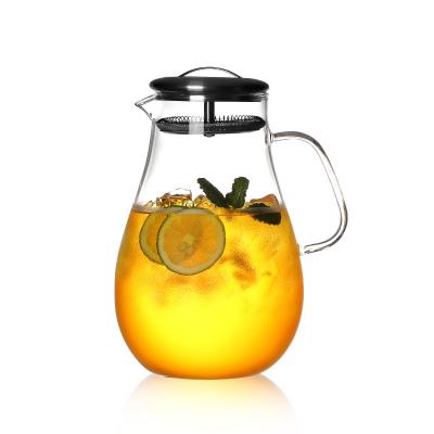 China Hot selling new style borosilicate 1900ml pitcher glass viable for sale