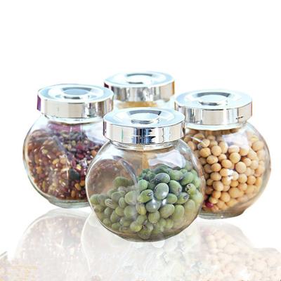 China Food Contact Safe Best Selling Wholesale Price Fancy Design Glass Honey Jar for sale