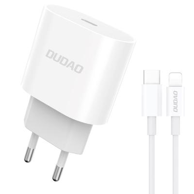 China UniversalÂ   DUDAO Wholesale Logo (MOQ 10pc) (MOQ 1000pcs) Custom Type C Wall Travel Charger Adapter 20W PD USB Charger for sale