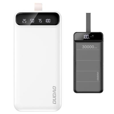 China Custom LED Display DUDAO Official Dropshiping Logo CE RoHS Certified High Capacity Portable Charger Powerbank Power Bank 30000mah for sale