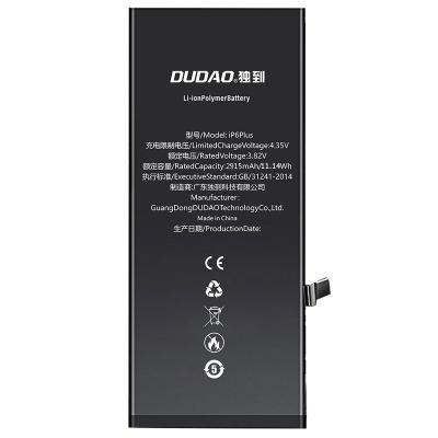 China Custom Logo Wholesale Dropshipping Mobile Phone Official Factory DUDAO Mobile Phone Battery For iPhone 6S Plus Phone Battery for sale