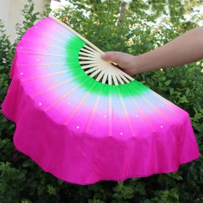 China Silk Veil Art Test Body Rhyme Mo Li Hua Square Dancer Fan Props Prop 41cm True China Silk Traditional Ballet Dance Waist Veil for sale