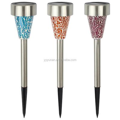 China Outdoor Used Stainless Steel Mosaic Out Door Exterior Solar LED Lights for sale