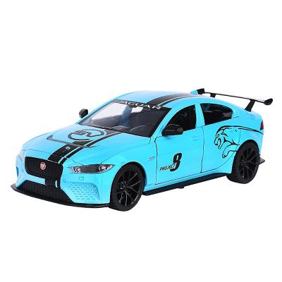 China Toy High Quality Boxed Diecast Alloy Car Model Noise And Door Simulation Model Boy Light Back Toy Diecast Car for sale